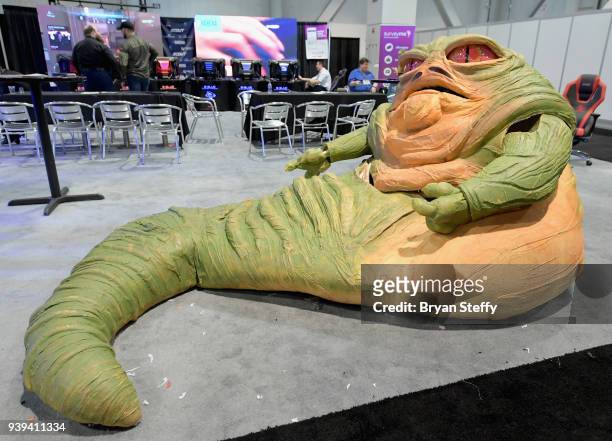 Jabba The Hutt is displayed during day three of the 33rd annual Nightclub & Bar Convention and Trade Show on March 28, 2018 in Las Vegas, Nevada.