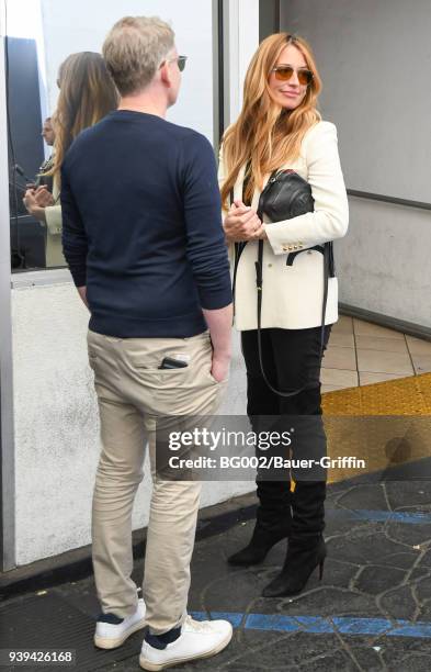 Cat Deeley and her husband, Patrick Kielty are seen on March 28, 2018 in Los Angeles, California.