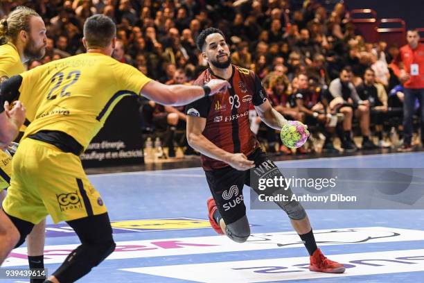 Micke Brasseleur of Ivry during the Lidl Star Ligue match between Ivry and Paris Saint Germain on March 28, 2018 in Paris, France.