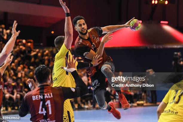 Micke Brasseleur of Ivry during the Lidl Star Ligue match between Ivry and Paris Saint Germain on March 28, 2018 in Paris, France.