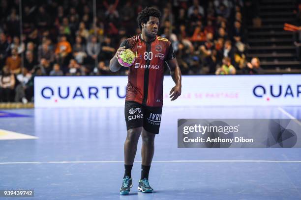 Yosdany Rios Ballard of Ivry during the Lidl Star Ligue match between Ivry and Paris Saint Germain on March 28, 2018 in Paris, France.