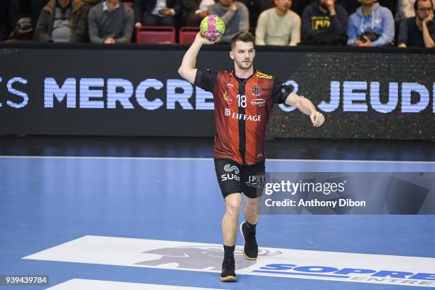 Vasja Furlan of Ivry during the Lidl Star Ligue match between Ivry and Paris Saint Germain on March 28, 2018 in Paris, France.