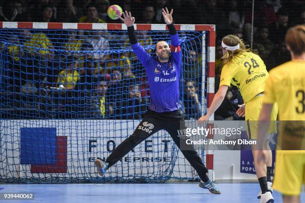 Francois Xavier Chapon of Ivry during the Lidl Star Ligue match between Ivry and Paris Saint Germain on March 28, 2018 in Paris, France.