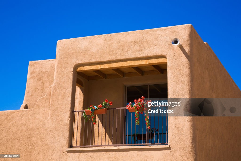 Southwestern Arizona adobe residential architecture new house construction, unsold homes