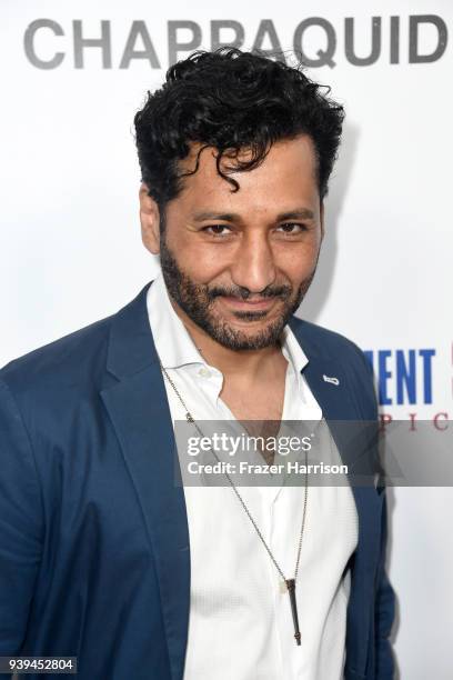 Cas Anvar attends the premiere of Entertainment Studios Motion Picture's 'Chappaquiddick' at Samuel Goldwyn Theater on March 28, 2018 in Beverly...