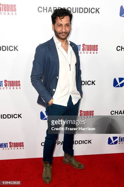Cas Anvar attends the premiere of Entertainment Studios Motion Picture's 'Chappaquiddick' at Samuel Goldwyn Theater on March 28, 2018 in Beverly...