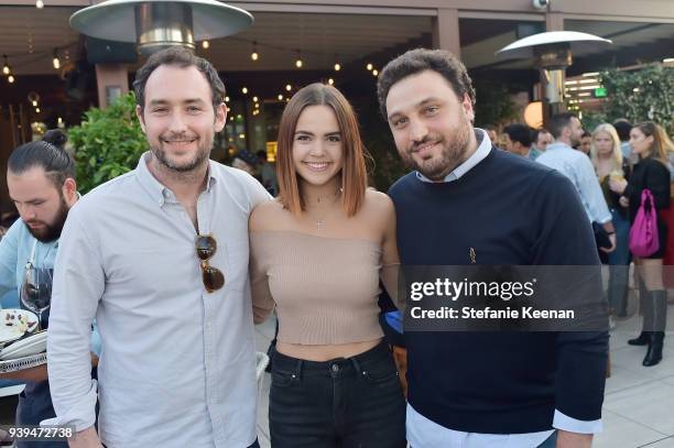 Alex Saper, Bailee Madison and Nicola Farinetti attend Terra Grand Opening at Eataly Los Angeles at Eataly LA on March 28, 2018 in Los Angeles,...