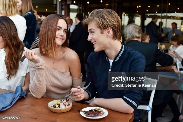 Bailee Madison and Alex Lange attend Terra Grand Opening at Eataly Los Angeles at Eataly LA on March 28, 2018 in Los Angeles, California.