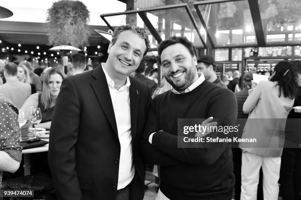 Marino Monferrato and Nicola Farinetti attend Terra Grand Opening at Eataly Los Angeles at Eataly LA on March 28, 2018 in Los Angeles, California.