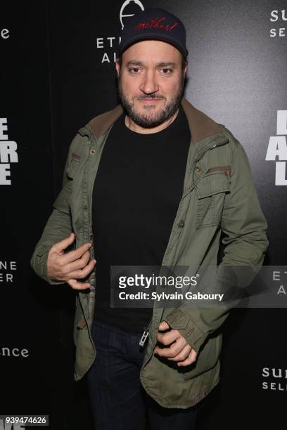 Gregg Bello attends The Cinema Society with Etienne Aigner & Ruffino host a screening of Sundance Selects' "Love After Love" on March 28, 2018 in New...