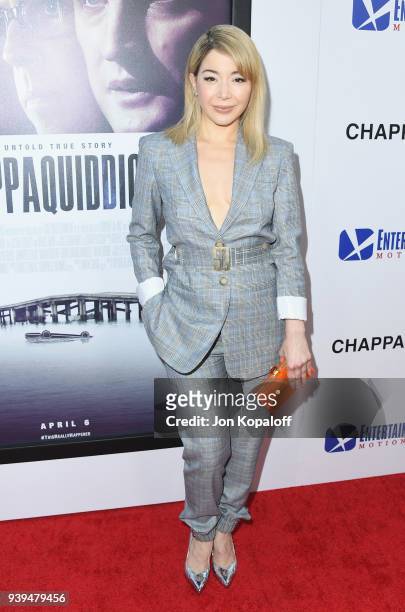 Katherine Castro attends Premiere Of Entertainment Studios Motion Picture's "Chappaquiddick" at Samuel Goldwyn Theater on March 28, 2018 in Beverly...