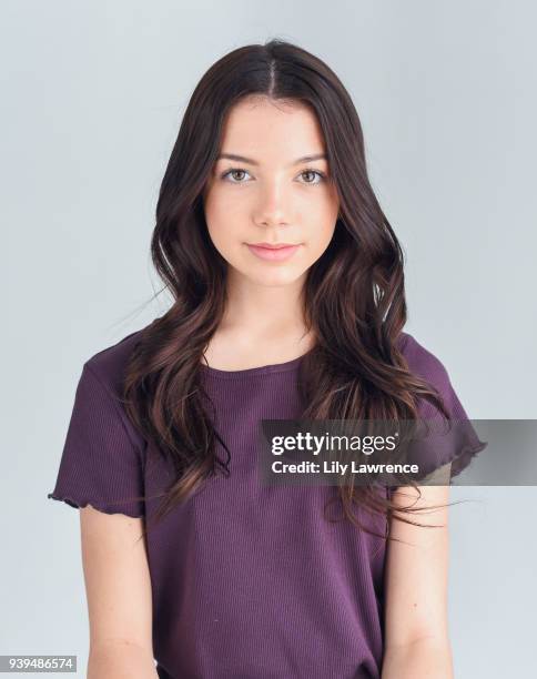 Kaylee Quinn poses for portrait wearing Moonstar Beauty at The Artists Project Giveback Day on March 28, 2018 in Los Angeles, California.