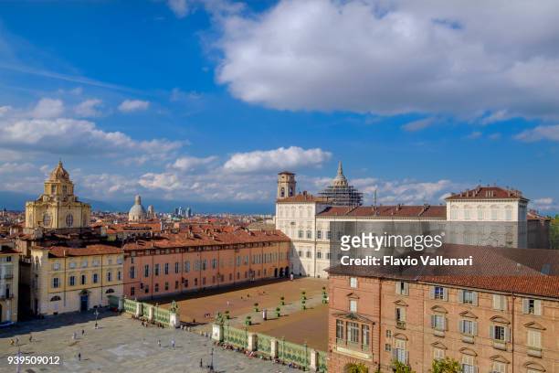 palazzo reale, turin, italy - palazzo reale stock pictures, royalty-free photos & images