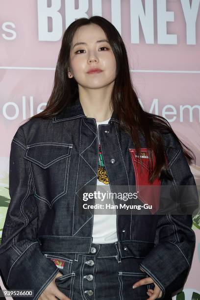 South Korean actress Ahn So-Hee attends the photocall for 'KENZO' Cheongdam Flagship Store Opening on March 28, 2018 in Seoul, South Korea.