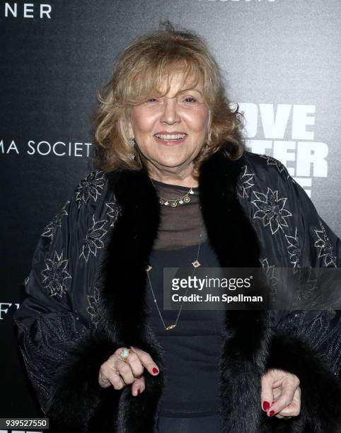 Actress Brenda Vaccaro attends the screening of Sundance Selects' "Love After Love" hosted by The Cinema Society with Etienne Aigner and Ruffino at...