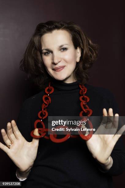 Actress Armelle is photographed for Self Assignment on March 2018 in Valenciennes, France.