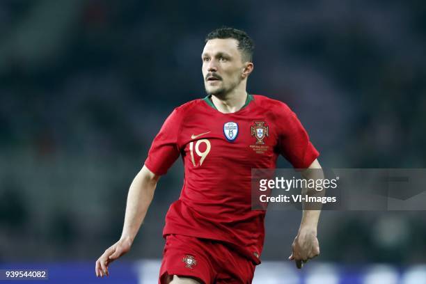 Mario Rui of Portugal during the International friendly match match between Portugal and The Netherlands at Stade de Genève on March 26, 2018 in...