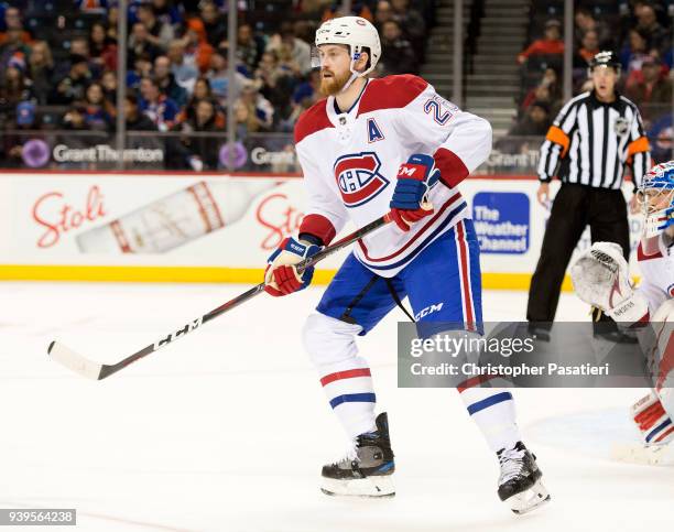 Jeff Petry of the Montreal Canadiens skates during the third period against the New York Islanders at Barclays Center on March 2, 2018 in New York...