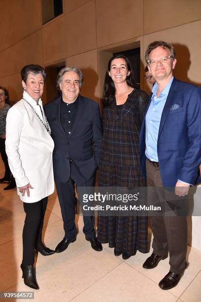 Dianne Benson, Lee Skolnick, Mariah Whitmore and Nick Martin attend the LongHouse Reserve New York Benefit Honoring Axel Vervoort at Hearst Tower on...