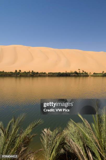Gabroun lake, Erg Awbari, Sahara desert, Fezzan, Libya.