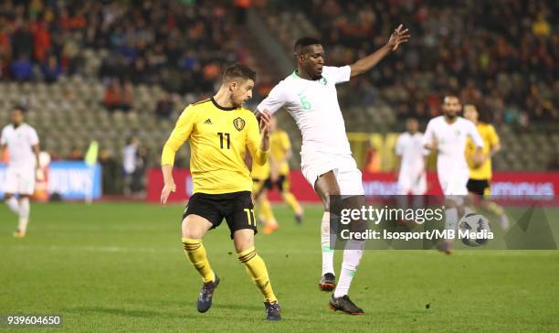 Brussels, Belgium / International Friendly Game : Belgium v Saudi Arabia / "nKevin MIRALLAS - Omar OTHMAN"nPicture by Vincent Van Doornick / Isosport