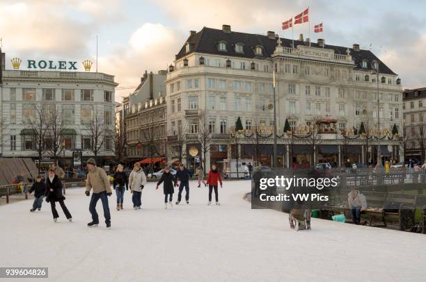 Skating ring at Kongens Nytorv.