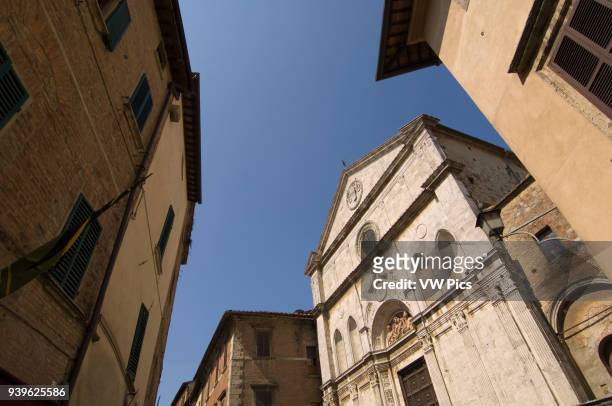 Sant'Agostino church, Montepulciano, Val d'Orcia, Siena province, Tuscany, Italy.