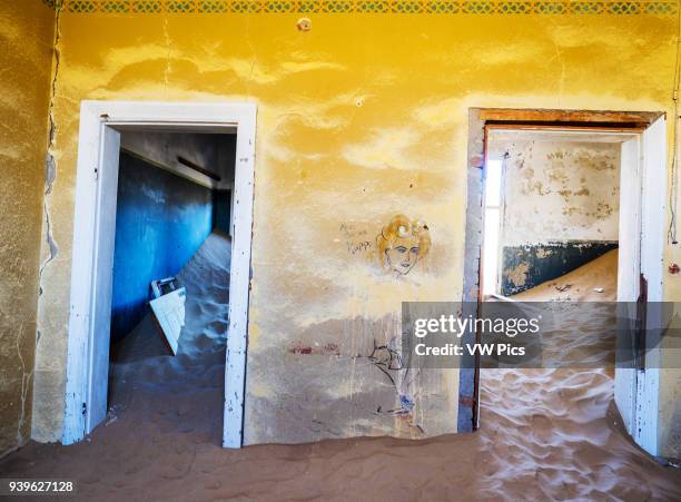 Abandoned buildings, Kkolmanklop, Namibia.