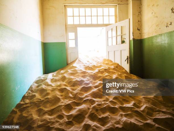 Abandoned buildings, Kkolmanklop, Namibia.