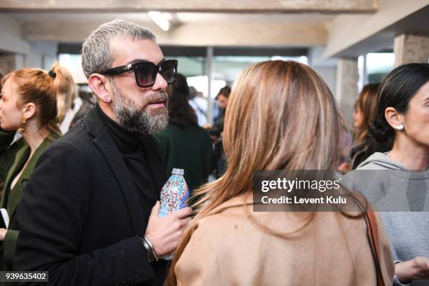 Hakan Akkaya attends the Asli Filinta show during Mercedes Benz Fashion Week Istanbul at on March 29, 2018 in Istanbul, Turkey.