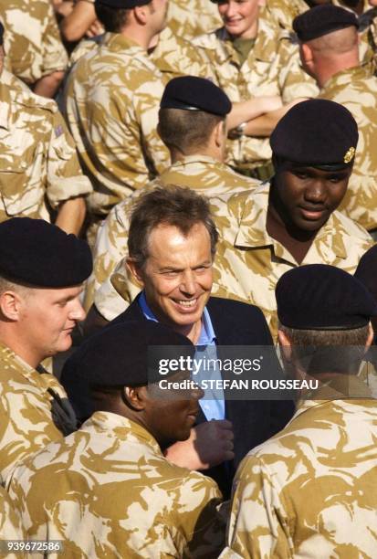 119 British Pm Blair Visits Troops In Iraq Stock Photos, High-Res