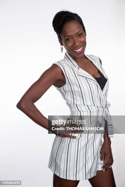 World bronze medalist, 2017 European bronze medalist and five-time French national champion, France's ice pair figure skating dancer Vanessa James...