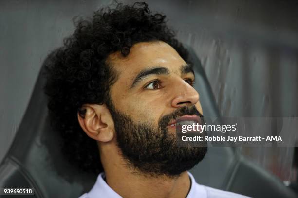 Mohamed Salah of Egypt during the International Friendly match between Egypt and Greece at Stadion Letzigrund at Letzigrund on March 27, 2018 in...