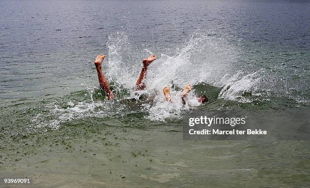 summer splash - back to front stock pictures, royalty-free photos & images