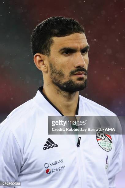Mohamed Shenawy of Egypt during the International Friendly match between Egypt and Greece at Stadion Letzigrund at Letzigrund on March 27, 2018 in...