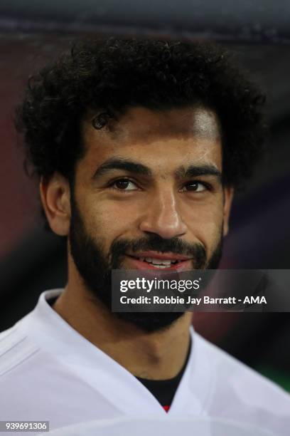 Mohamed Salah of Egypt during the International Friendly match between Egypt and Greece at Stadion Letzigrund at Letzigrund on March 27, 2018 in...