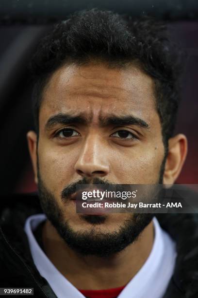 Mahmoud Abdelmoniem of Egypt during the International Friendly match between Egypt and Greece at Stadion Letzigrund at Letzigrund on March 27, 2018...