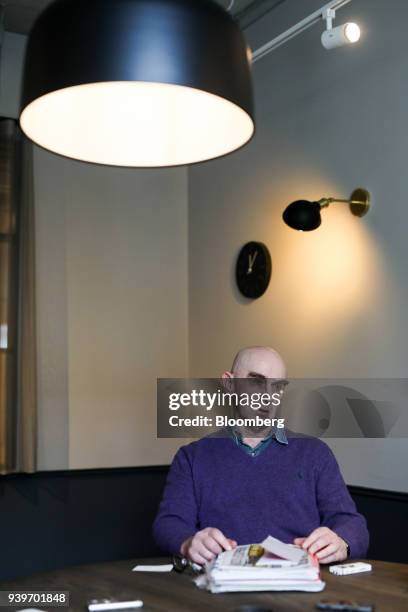 Boris Karpichkov, former KGB agent, speaks during an interview in London, U.K., on Friday, March 23, 2018. Karpichkov says Sergei Skripal, the ex-spy...