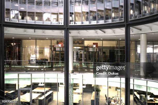 Geography, international, swx, switzerland, zurich, architecture, banking, blue, stock exchange, building, business, city, pillar, economy,...