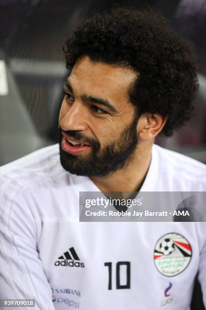 Mohamed Salah of Egypt during the International Friendly match between Egypt and Greece at Stadion Letzigrund at Letzigrund on March 27, 2018 in...