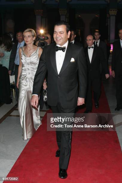 Prince Moulay Rachid and Melita Toscan du Plantier attend the gala dinner for the 9th Marrakesh Film Festival at the Palais des Congres on December...