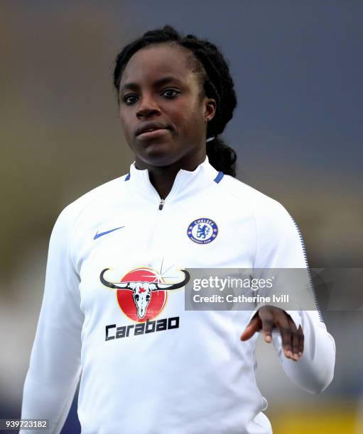 Eniola Aluko of Chelsea Ladies during the UEFA Womens Champions League Quarter-Final Second Leg between Chelsea Ladies and Montpellier at The Cherry...