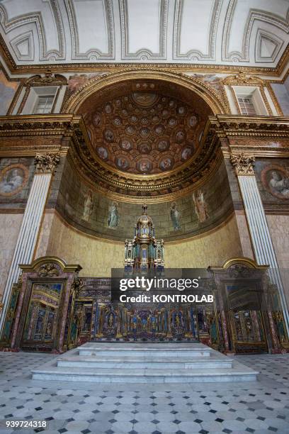 The church of the Bourbon's in the real Palace of Naples, Southern italy, Campania Region.