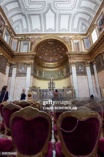 The church of the Bourbon's in the real Palace of Naples, Southern italy, Campania Region.