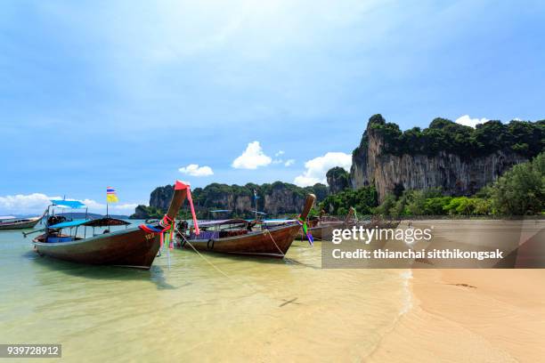 boat parking on the beach - phuket stock pictures, royalty-free photos & images