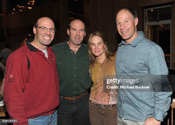 Skiers Steve Mahre, Phil Mahre, Heidi Voelker and Tommy Moe attends the VIP Welcome Dinner at the 18th Juma Entertainment's Deer Valley Celebrity...