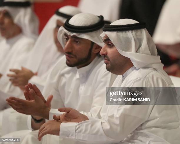 Chairman of Fujairah Culture and Media Authority Rashid bin Hamad Al Sharqi attends the innovation award during the launching of the Innovation Award...
