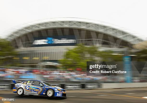 Mark Winterbottom drives the Ford Performance Racing Ford during race 25 for the Sydney 500 Grand Finale, which is round 14 of the V8 Supercar...