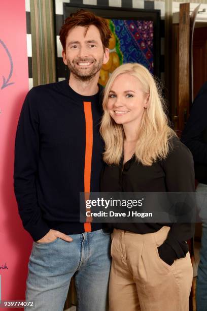 David Tennant and producer Georgia Tennant attend a special screening of "You, Me And Him" at Charlotte Street Hotel on March 29, 2018 in London,...