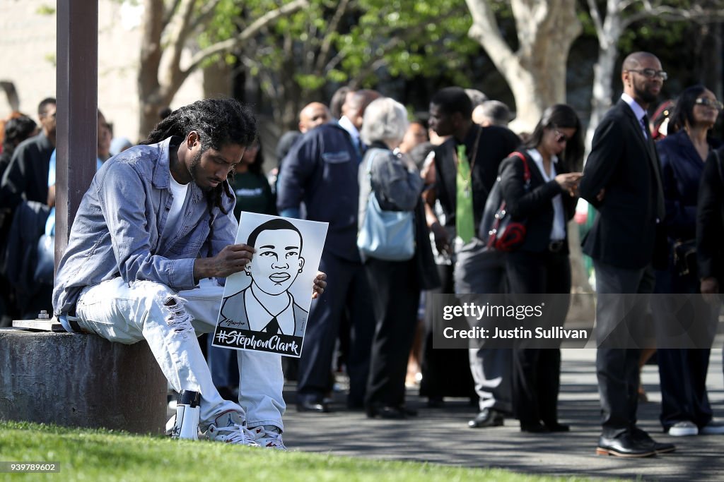 Funeral Services Held For Unarmed Man Killed By Sacramento Police